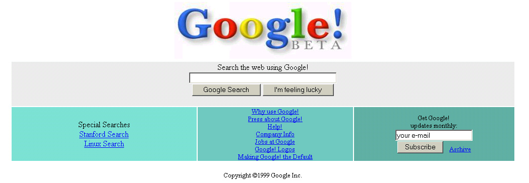 history of google search engine